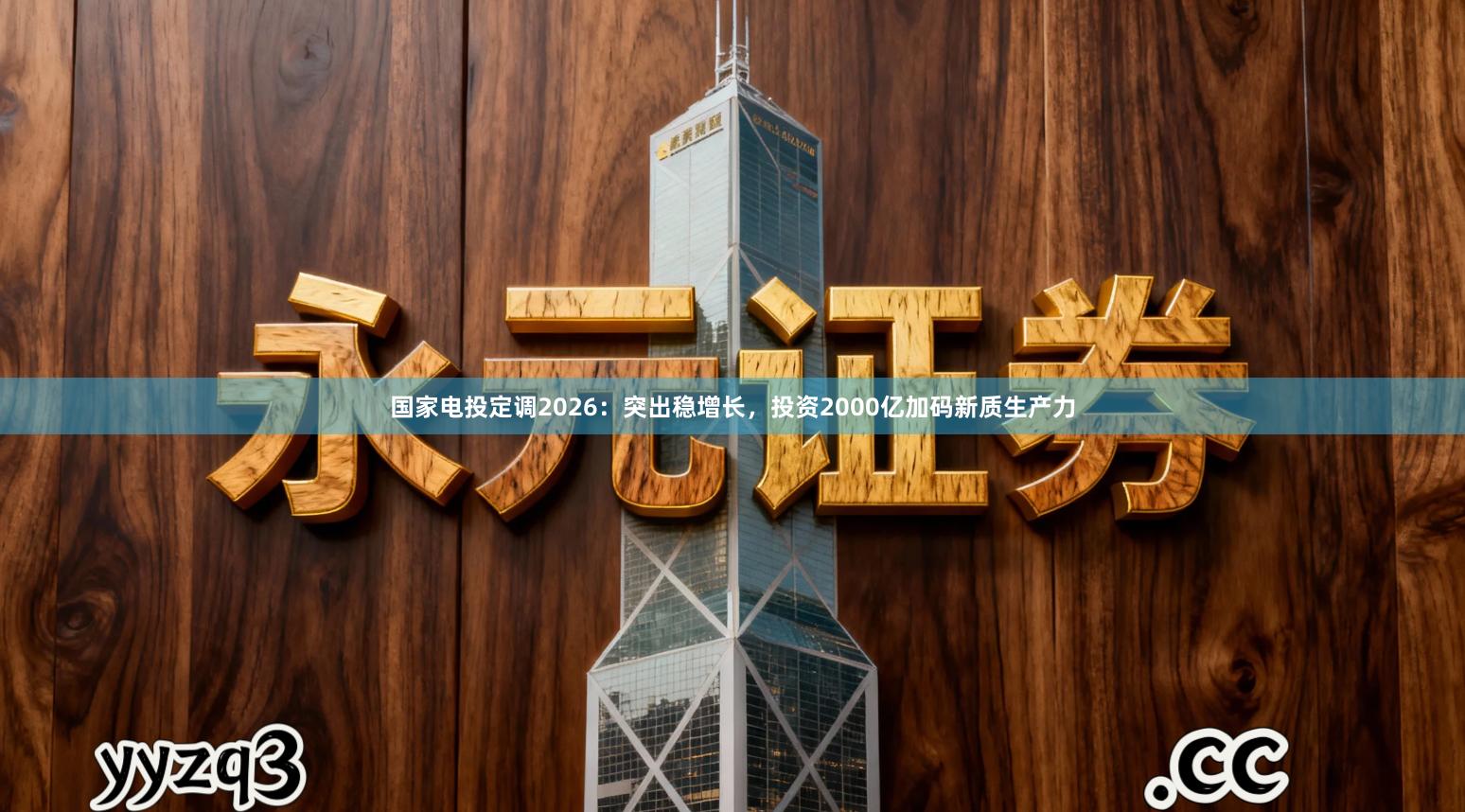 国家电投定调2026：突出稳增长，投资2000亿加码新质生产力